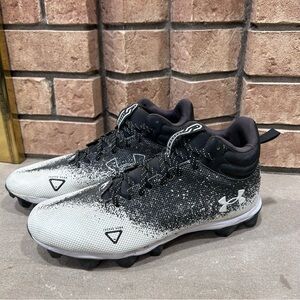 Under Armour football Cleats Black Lock Down Spotlight Franchise RM 2.0 Size 12